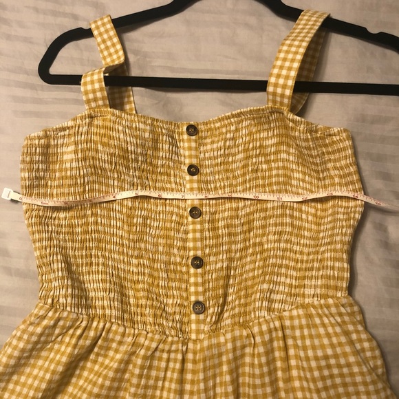 Yellow gingham romper - Picture 7 of 8